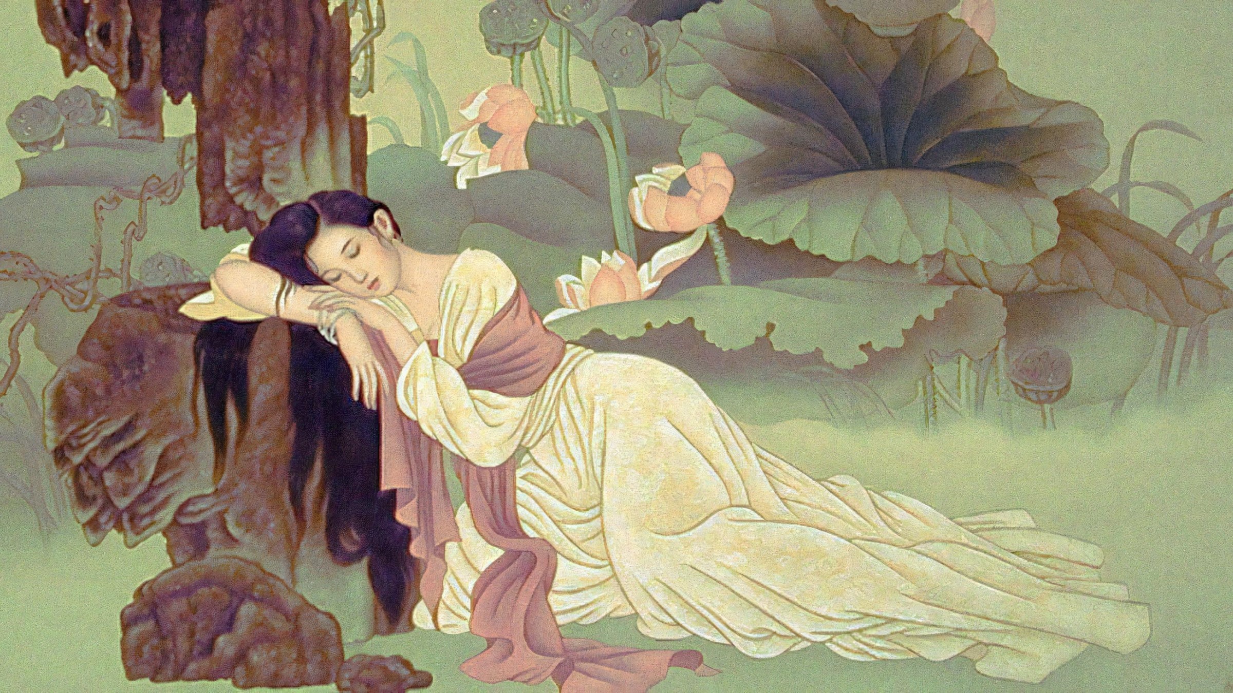 Lotus Tea Legend — Part I: The Sacred History of the West Lake Lotus 8 Ho-Xuan-Huong-lies-beside-the-lotus-beds-of-West-Lake