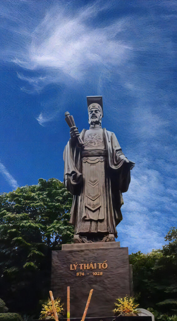 Lotus Tea Legend — Part I: The Sacred History of the West Lake Lotus 3 Statue-of-Emperor-Ly-Thai-To-at-Hoan-Kiem-Lake-Hanoi
